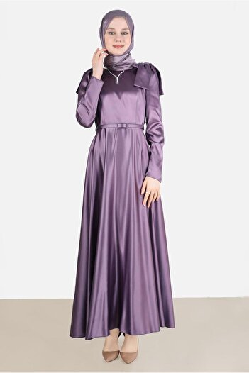 Alvina Bow Detailed Shoulder Dress 42418