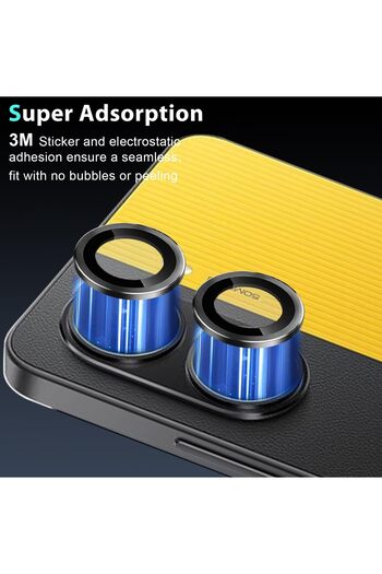 m.tk moveteck Xiaomi Poco X7 Pro Compatible Camera Protection Lens Protector Tempered Glass Unbreakable Glass with Application Apparatus