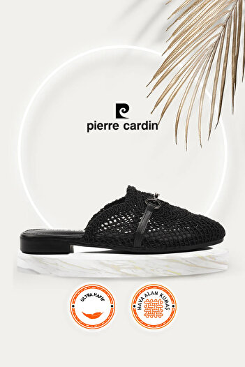Pierre Cardin Knitted Model Breathable Lightweight Comfortable Closed Front Summer Slippers