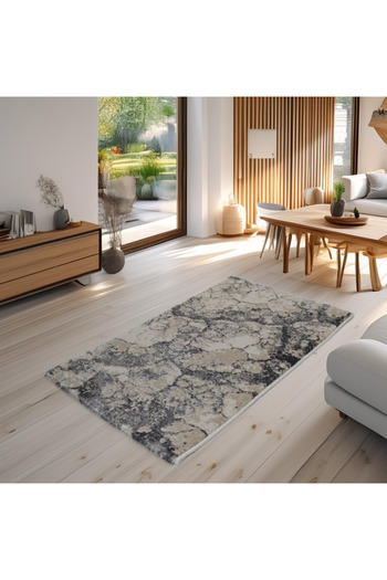 Brava Casa Carpet Nimbus Harmony, Grey and Cream, , Short Pile 11 mm, 80x150 cm, 2200 g/m , BravaCasa