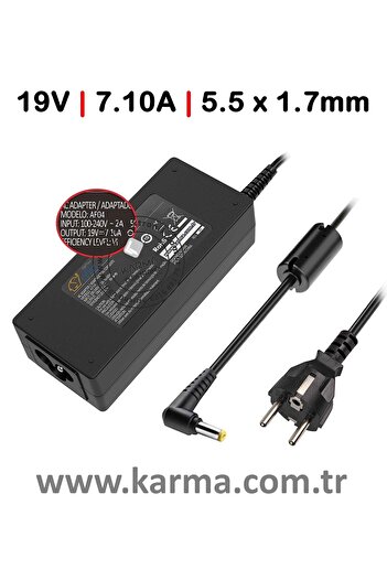 ACER 19.5v 6.92a 135w Adp-135nb Uyumlu Şarj Adaptörü (5.5*1.7mm)