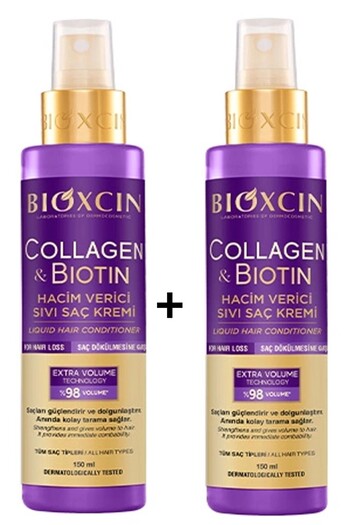 Bioxcin Collagen Biotin Volumizing Liquid Conditioner 2X150Ml
