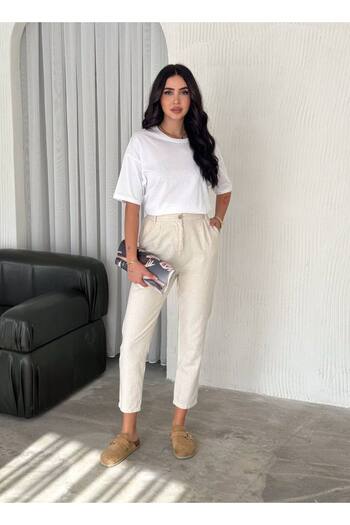 Noa Noa Basic Linen Trousers
