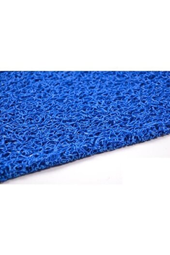 sska Curly Door Front Outdoor Mat / Thickness: 14 Mm. / En: 1.20 M. - Height: 2 Meters / Blue