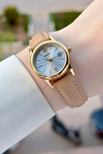 Casio Gold Cord Mink Color Women's Wristwatch
