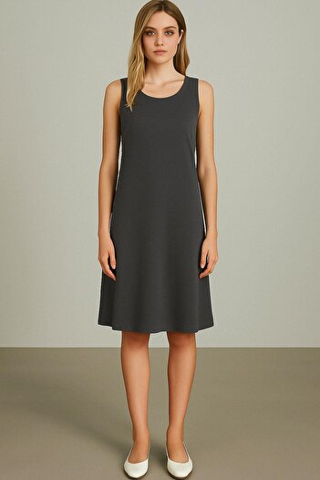 EFFE Modal Fabric Comfortable Fit Basic Daily Dress