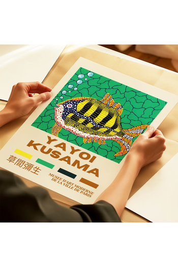ARTHOUSECOLLECTIVE Yayoi Kusama Poster - Japanese Artworks - Painting No Framed Poster in Dimensions