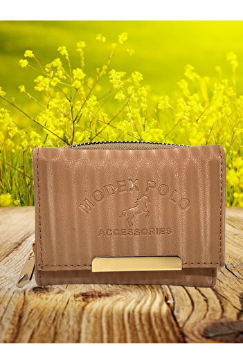 FuryaTedarik Women's Zippered Snap Wallet Card Holder Accessory