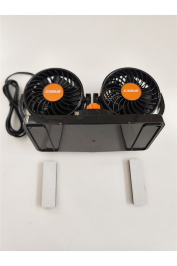 REPLAX 24 Volt Araç Içi Torpido Üstü Çift Fanlı Oto Vantilatör 360 Dönebilir
