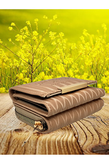 FuryaTedarik Women's Zippered Snap Wallet Card Holder Accessory