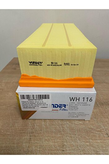 WUNDER Wh116 Air Filter Golf V-Vi / Jetta / Passat / Caddy Iii / A3 1.6 Tdi (09>12) 1.9 (03>10)