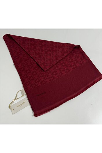 Pierre Cardin Şal Elegans Monogram-75 X 190-090700-941 Roşu Claret