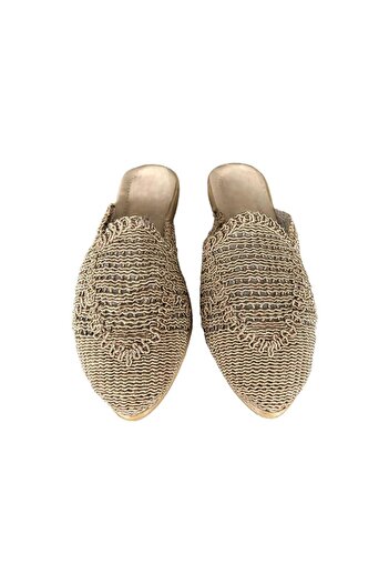 Liger Women's Lace Embroidered Slippers MINK
