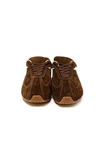 John May Kadın / Kız Sneaker ( Günlük) RC-25Y-187-MIU1005 John May Kahve Süet- Bej Süet