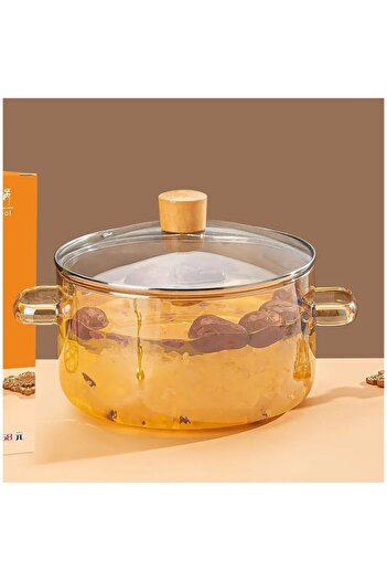 Qerhome Borosilicate Glass Pot 2.5 Liter (Fbs)