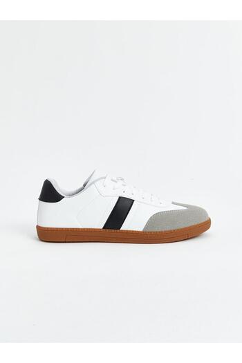 LC Waikiki Men's Lace-Up Leather Look Sneakers