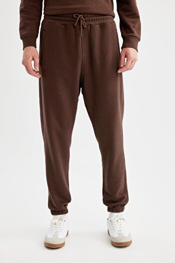 DeFacto Flanel Pocket - Lace Up Waist Elastic Regular Fit Sweatpants C1776ax23cw