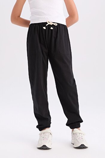 DeFacto Girl's Z8779A625Sm Model Elastic Waist Sweatpants