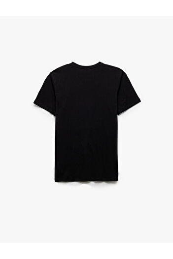Koton Βαμβακερό κοντό μανίκι Slim Fit Crew Neck Ανδρικό T-Shirt Basic