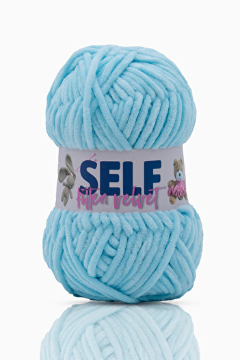 Self Βελούδινο νήμα Baby Blue Chenille Πλεκτό νήμα