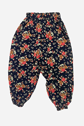 EruZan Girl's Elastic Viscose Patterned Shalwar