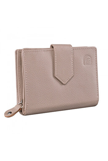 delis Women's Wallet, Melusine Pt1223, Natural Leather, Cream