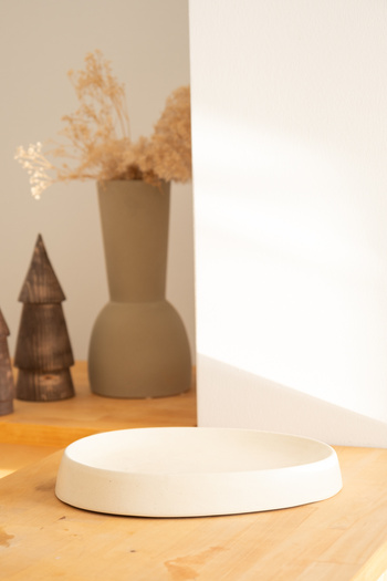 Beige & Stone X Duygu Batum Mustard Service Presentation Plate