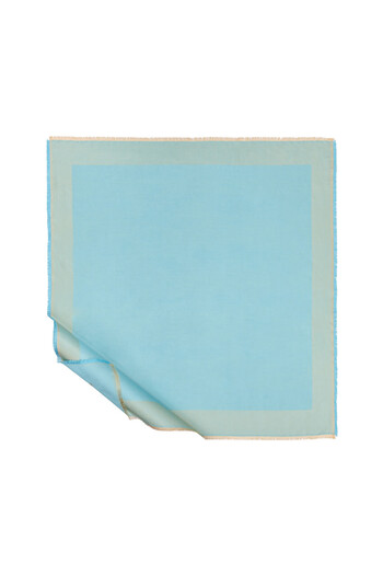 ipekevi Cyan Double Sided Silk Scarf