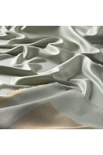 ipekevi Mint Green Double Sided Silk Scarf