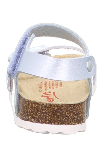 Superfit 1-000123-8010 Açık Mavi Kız Çocuk Düz Sandalet