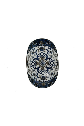 AKDC -Ceramic Oval Plate 24X15Cm 075915