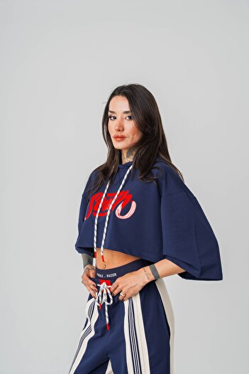 go gang own Γυναικείο μπλουζάκι South Crop Hooded