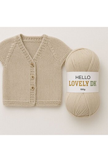 balım hobi "nakışın sırrı iğnenin dansında" Lovely Dk 100% Acrylic Knitting Yarn 3 Pack (Stone Color, 100g - 300m)