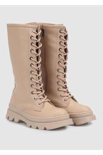 Kiddo Girl's Beige Boots