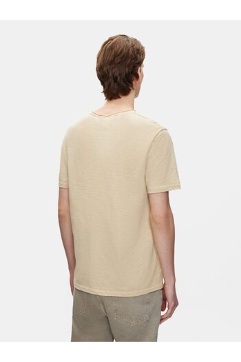 Ltb Μπλουζάκι Basic Crew Neck Regular καφέ χρώματος