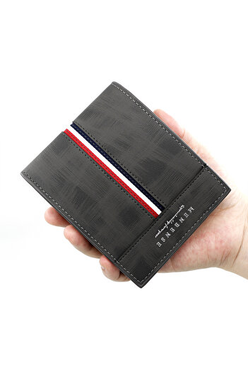 ETG Business Men's Wallet Short Wallet Card Holder Document Bag 12*9.5*2cm