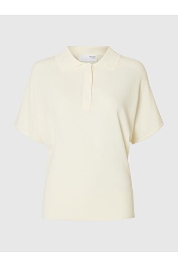 Selected Femme Polohemd aus Strick Kurzarm