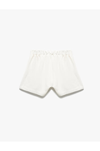 Koton Viscose Shorts with Pleat Detail and Elastic Waist