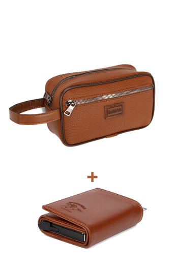 Newish Polo Men's Black Vegan Leather Portfolio Clutch and Wallet Card Holder