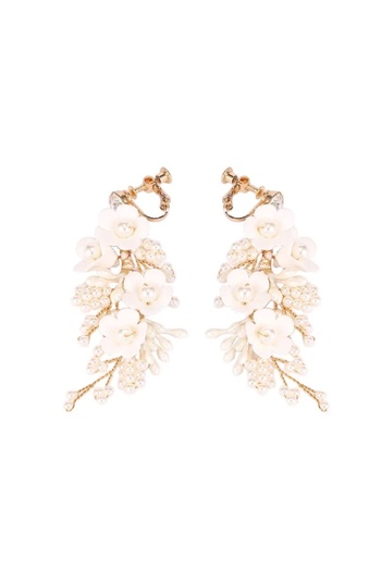 ECARLA Wedding earrings, BOHO, stainless steel, with crystals, with stud, Ecarla, KOLS17