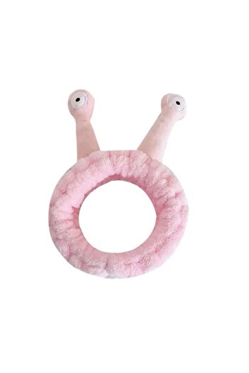 ECARLA Snail-type Cosmetic Headband – Plush And Soft, , 20x5 Cm, Pink