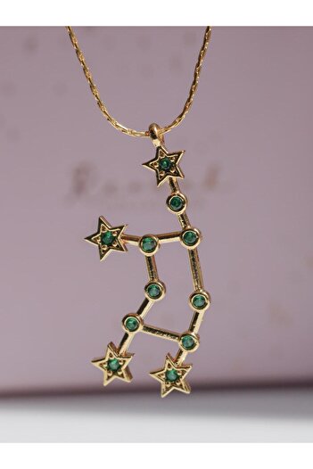 Reorah Collection Horoscope Star Map Birth Month Stone Necklace-Virgo