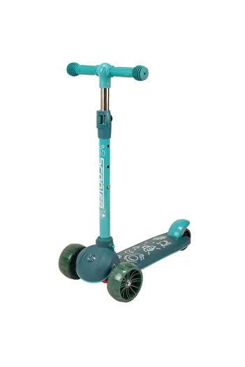 ACTION ONE Prime scooter with lights and music, green