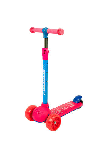 ACTION ONE Prime scooter with lights and music, pink