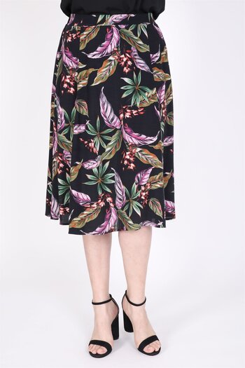MYLİNE Bell Skirt with Elastic Back Waist