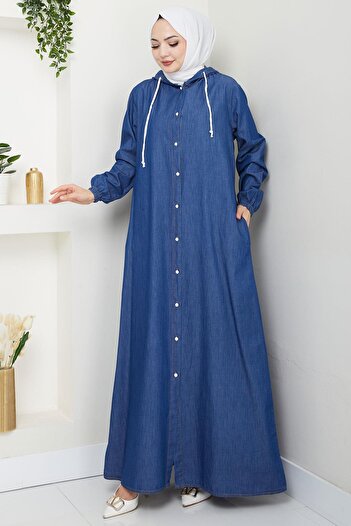 hafsamina Button down Jeans, Ferace Dark Blue (Hm2715)