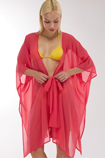 AYYILDIZ Ayyıldız 5905 Fuchsia Beach Dress