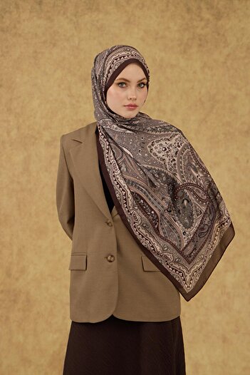 İpekhan Soft Shawl Brown Mink 3053-07