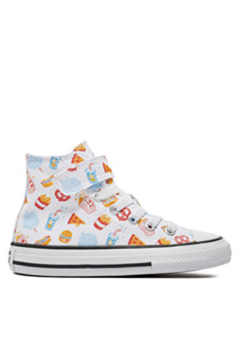 Converse girls' sneakers A07377C white