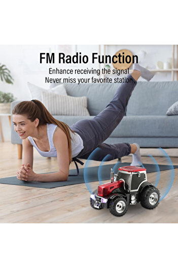 Dynego WS560 Şarjlı Klasik Traktör Araba Bluetooth Hoparlör Speaker TWS Fm Radyo Sd Kart USB AUX